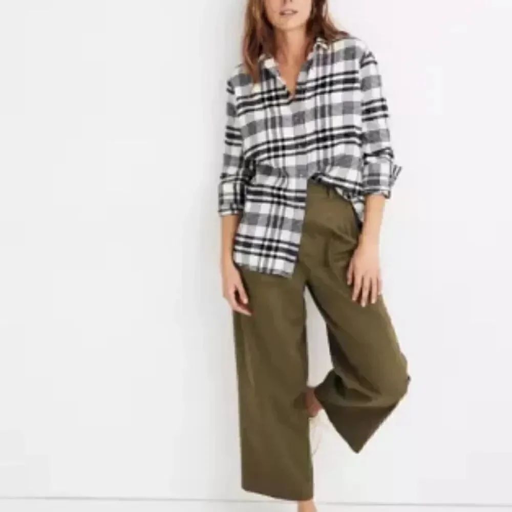 Madewell Flannel Oversized Ex-Boyfriend Shirt